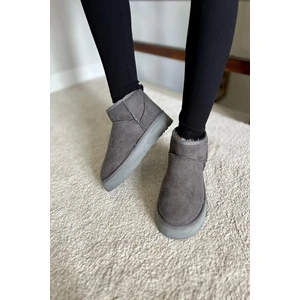 Kadın Süet Yarım Bot Içi Kürklü Bot & Bootie TS1146