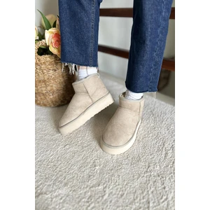 Kadın Süet Yarım Bot Içi Kürklü Bot & Bootie TS1146