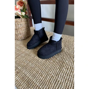 Kadın Süet Yarım Bot Içi Kürklü Bot & Bootie TS1146