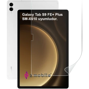 Samsung Galaxy Tab S9 Fe+ Plus 12.4” SM-X610 Uyumlu Ekran Koruyucu Nano Esnek Kırılmaz Flexible