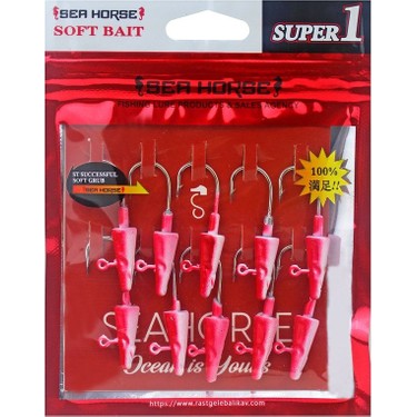 Sea Horse Balık Kafa Jig Head 7gr 10 Lu Pkt Kırmız Fiyatı
