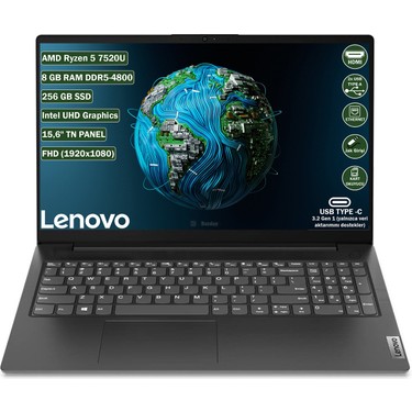 Lenovo V15 G4 Amd Ryzen 5 7520U 8 GB 256 GB SSD 15.6 Fhd Fiyatı