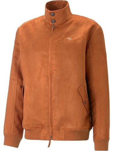 Puma leather hot sale jacket