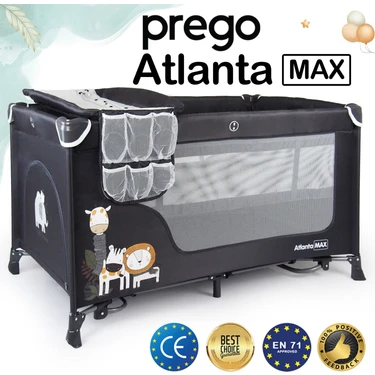 Prego Atlanta Max Alt Açma Üniteli Oyun Parkı 70 x 120