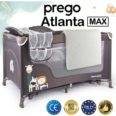 Prego Atlanta Max Alt Açma Üniteli Oyun Parkı 70 x 120 cm +