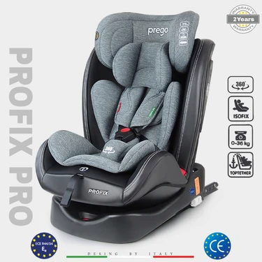 Prego Profix 0-36 kg 360 ° Dönebilen İsofix'li Oto