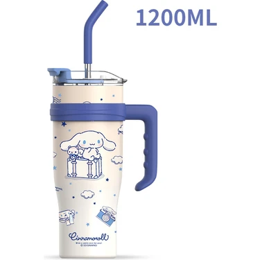 Beautifyy Kızlar Için Kuromi Thermos Cup, Büyük Kapasiteli Saman, Erkekler Için Buz Kupası, Soğuk