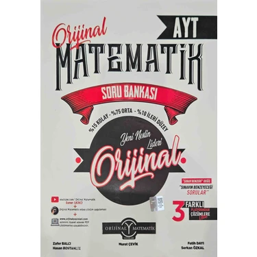 Orijinal Yayınları  AYT Matematik Soru