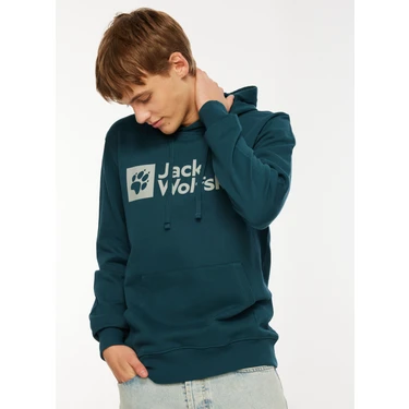 Jack Wolfskin Arthur Hoody Yeşil Erkek Kapüşonlu Sweatshirt