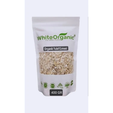 White Organic Organik Yulaf Ezmesi 400 GR Yerli Yulaf Taş