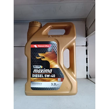 Petrol Ofisi Maxima 5W-40  3,2 Lt Dizel Motor Yağı 2024