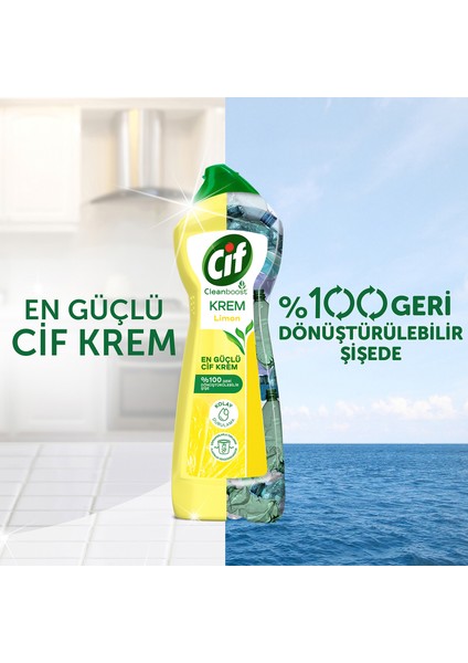 Krem Amonyak + Limon + 2’li Sünger 2x750 ml