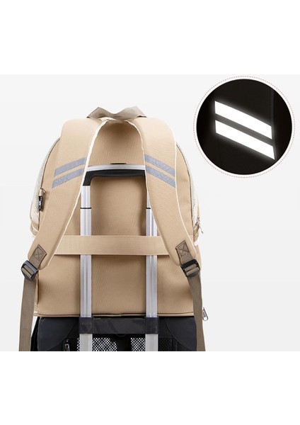 Kahverengi Evcil Hayvan Taşıma Çantası Şeffaf Nefes Alabilir Genişletilebilir Sırt Çantası Açık Seyahat Ürünleri Küçük Köpekler Kediler Için (Yurt Dışından) indirimleri