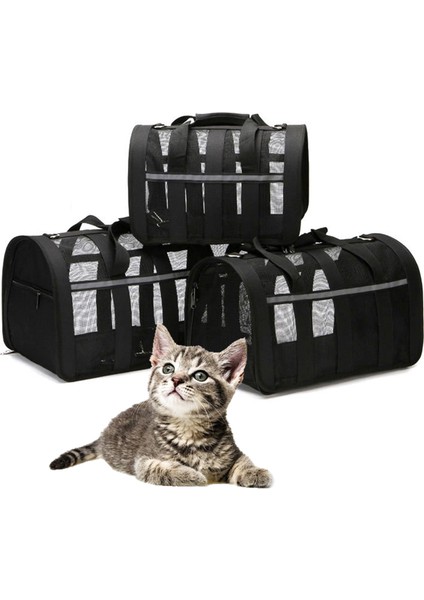 Mavi S-Altında 4 kg Evcil Hayvanlar Mesh Nefes Alabilen Pet Kedi Taşıyıcı Kediler Için Yansıtıcı Yavru Köpek Gatos Taşıma Çantası Taşınabilir Paket Kedi Malzemeleri Taşıma Perro (Yurt Dışından) fiyatları