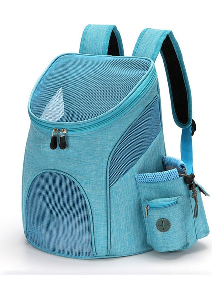 Gök Mavisi 0-3kg Için Taşınabilir Açık Ön Çanta Örgü Sırt Çantası Evcil Hayvan Taşıma Çantası Kedi Sırt Çantası Orta Kedi Köpek Sırt Çantaları Için Katlanabilir Nefes Alabilir (Yurt Dışından)
