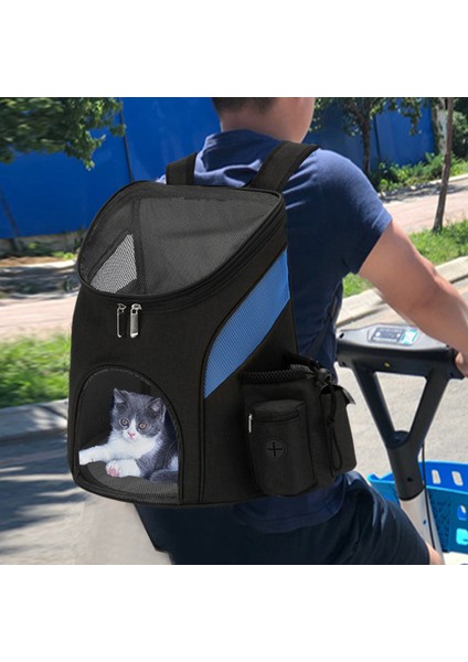 Mavi Siyah S Köpek Kedi Sırt Çantası Nefes Açık Seyahat Taşıyıcı Çift Omuz Çantası Taşınabilir Sırt Çantası Taşıma Kediler Pet Kedi Taşıma Çantası (Yurt Dışından) fiyatları