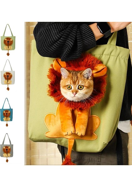 Açık Gri 35X40 cm Pet Kanvas Omuz Taşıma Çantası Evcil Hayvan Taşıyıcı Kedi Taşıma Kedi Çantası (Yurt Dışından) modelleri