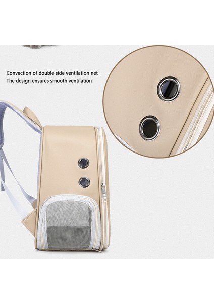 Bej Giden Sırt Çantası Kedi Çantası Yeni Işık Şeffaf Evcil Hayvan Çantası Büyük Uzay Rahat Nefes Kedi Sırt Çantası (Yurt Dışından) indirimleri