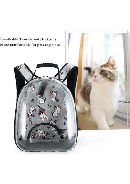 Siyah Baykuş Evcil Hayvan Sırt Çantası Şeffaf Uzay Kapsülü Taşınabilir Kedi Taşıma Çantaları Taşıma Nefes Alabilen Su Geçirmez Çanta Seyahat Dış Mekan Ürünü (Yurt Dışından) modelleri
