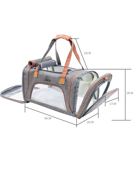 Denim Mavi 46X26X28 cm Katlanabilir Nefes Köpek Kedi Taşıyıcı Kediler Için Gotas Açık Seyahat Evcil Hayvan Aksesuarları Köpekler Için Mascotas Malzemeleri Taşıma Perro (Yurt Dışından) modelleri