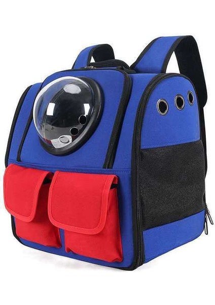 Mavi Dört Mevsim Mevcut Büyük Sırt Çantası Pet Uzay Sırt Çantası Dışarı Çıkmak Taşınabilir Evcil Hayvan Çantası Nefes Kedi Çantası Köpek Sırt Çantası Altı Renk (Yurt Dışından)
