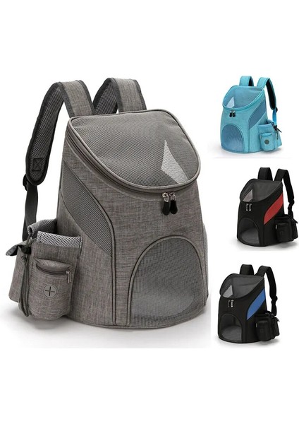 Gri L Kedi Için 0-6kg Evcil Hayvan Taşıma Çantası Kedi Sırt Çantası Taşınabilir Katlanabilir Nefes Alabilir Orta Kedi Köpek Sırt Çantaları Açık Ön Çanta Örgü Sırt Çantası (Yurt Dışından) fiyatları