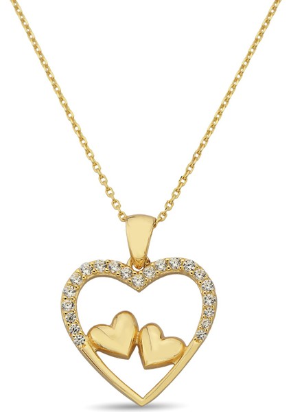 14 K Minimal Kalpler Altın Kolye 14CGKKLY004