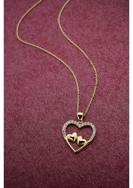 14 K Minimal Kalpler Altın Kolye 14CGKKLY004 modelleri