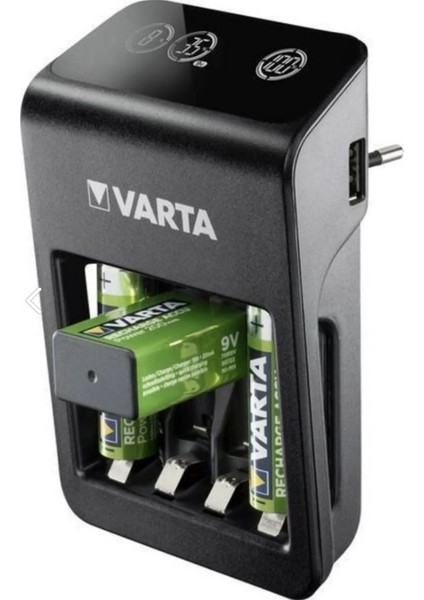LCD Plug+ Plus Şarj Cihazı +(12 Adet 2700MAH Aa Şarjlı Pil)+Saklama Kılıfı