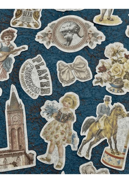 Vintage Victoria Sanatı 60 Adet Sticker Set/çıkartma/etiket/bullet Journal/scrapbook modelleri