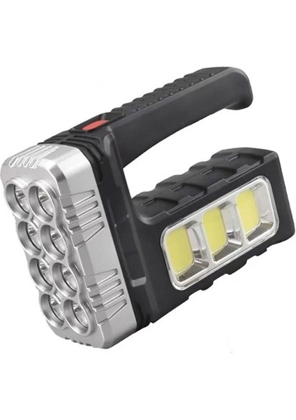 Telefon Şarj Edebilir Güneş Solar Panelli Şarjlı LED Li 3 Mod Aydınlatma Fener LED Lamba (13,7 cm x 4,9 cm x 9,6 Cm)
