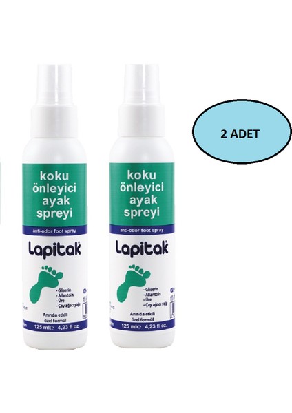 Koku Önleyici Ayak Spreyi 125 ml 2'li