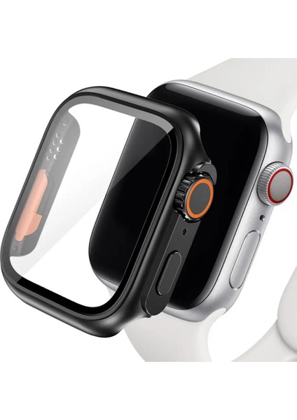 Apple Watch 41 mm Uyumlu Kasa ve Ekran Koruyucu Watch Ultra Görünümlü Sert Pc Fit Kalıp