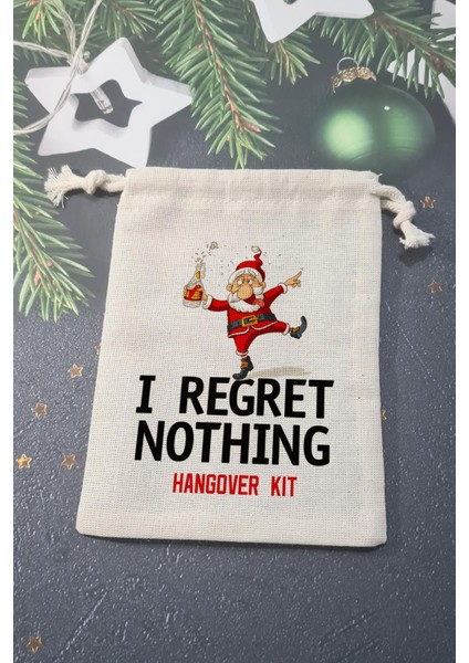 Sarhoş Noel Baba Regret Nothing Hangover Kit Kesesi