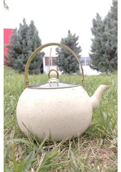 Granit Kamp ve Mutfak Çay Bitki Çayı Demliği 3,5 Lt Bej - 152.2.07.042
