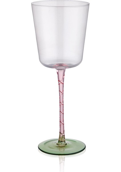 Şarap Kadehi Pembe Yeşil 350 ml