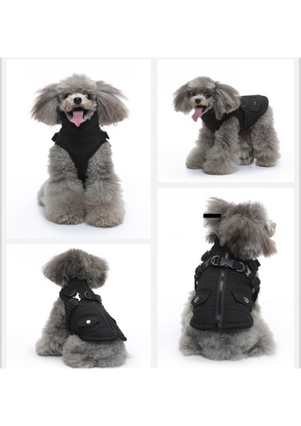 Pet Koşum Tarzı Köpek Için Fermuarlı Ceket (Yurt Dışından)