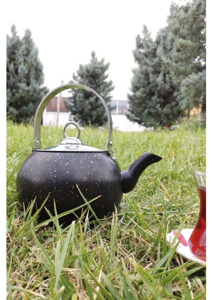 Granit Kamp ve Mutfak Çay Bitki Çayı Demliği 1,5 Lt Siyah - 152.2.07.020