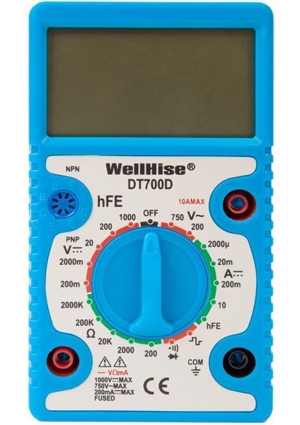 DT-700D Geniş Ekran Multimetre Ölçü Aleti Avometre