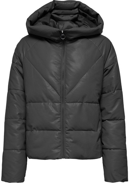 Onlnewanja Faux Leather Puffer Kadın Mont modelleri