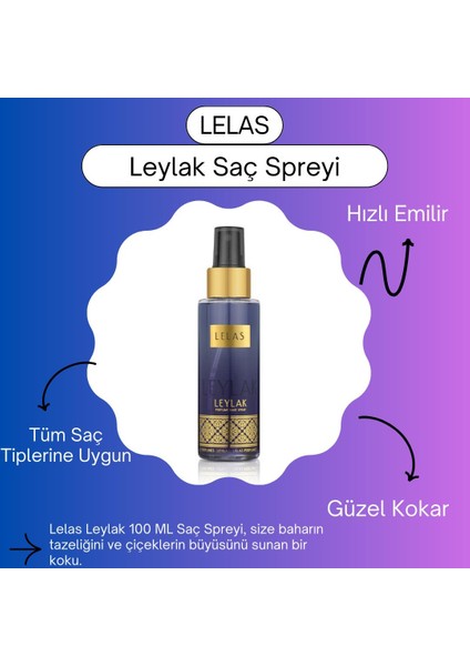 1912 Leylak 100 ML Kadın Erkek Parfümlü Saç Spreyi