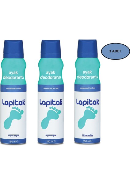 Ayak Deodorantı 150 ml 3'lü