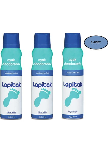 Ayak Deodorantı 150 ml 3'lü