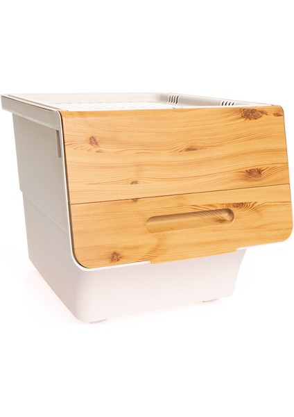 Bambu Çok Amaçlı Tekerlekli Organizer 33 lt Tek Modül