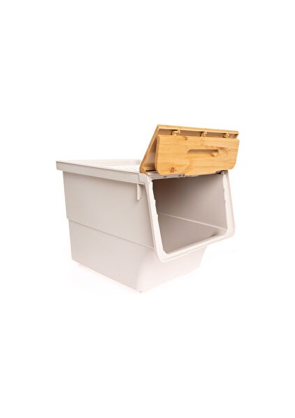 Bambu Çok Amaçlı Tekerlekli Organizer 33 lt Tek Modül