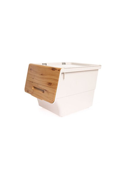 Bambu Çok Amaçlı Tekerlekli Organizer 33 lt Tek Modül