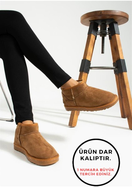 Mini Taba Süet Içi Tüylü Kadın Bot fiyatları