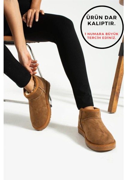 Mini Taba Süet Içi Tüylü Kadın Bot fırsatları