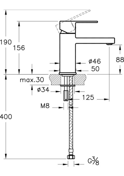 Flo S A4193623 Lavabo Bataryası, Altın