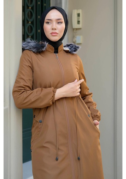 Tam Boy Büyük Beden Mont Taba HM2286 modelleri